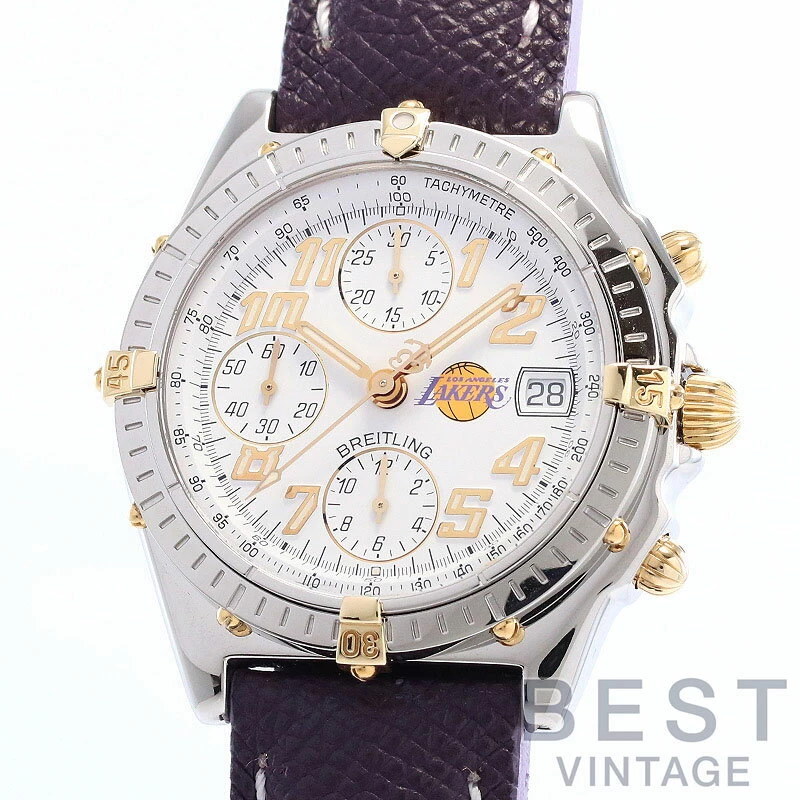Breitling [BREITLING] Chronomat Vitez NBA Lakers B13050.1 White Yellow Gold/Stainless Steel CHRONOMAT VITESSE NBA LAKERS WHITE YG/SS Vicolo Combi