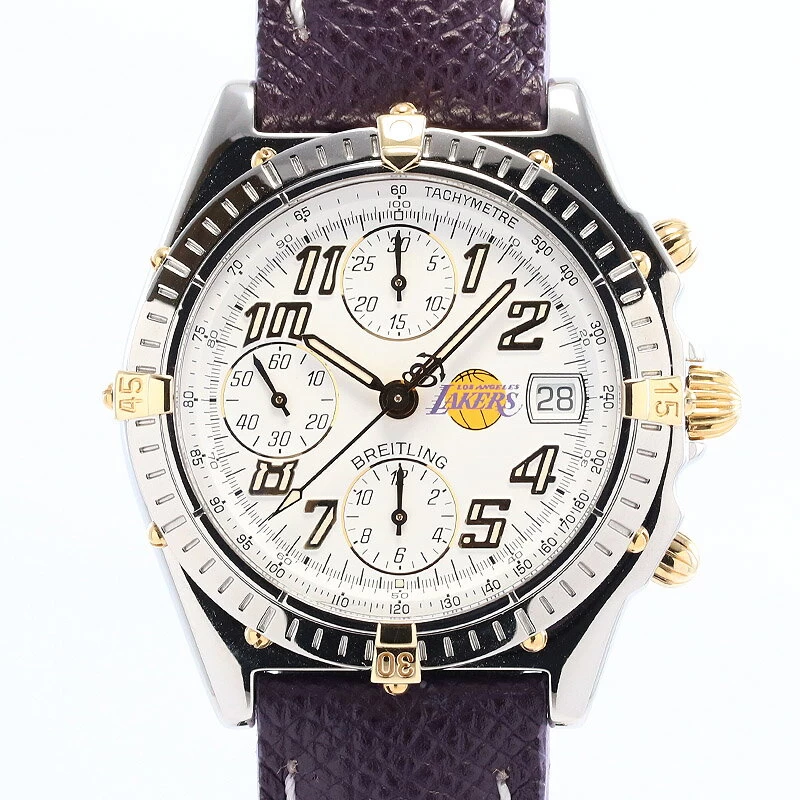 Breitling [BREITLING] Chronomat Vitez NBA Lakers B13050.1 White Yellow Gold/Stainless Steel CHRONOMAT VITESSE NBA LAKERS WHITE YG/SS Vicolo Combi
