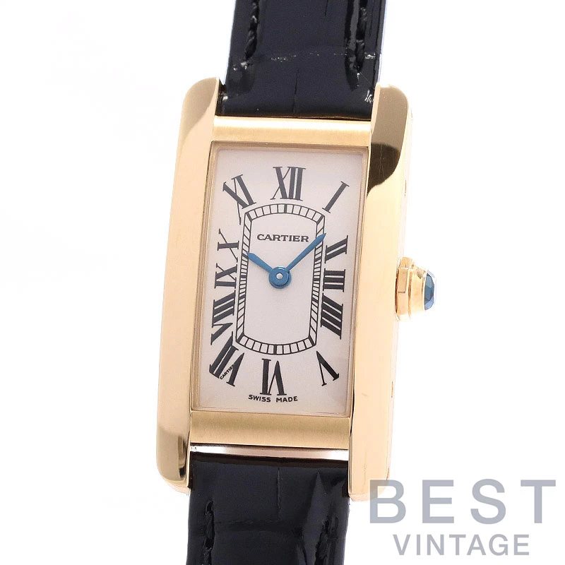 Until 1:59 on the 9th! Few left ★ Cartier [CARTIER] Tank American SM W2601556 Ladies Silver K18 Yellow Gold TANK AMERICAINE SMALL MODEL SILVER K18YG 