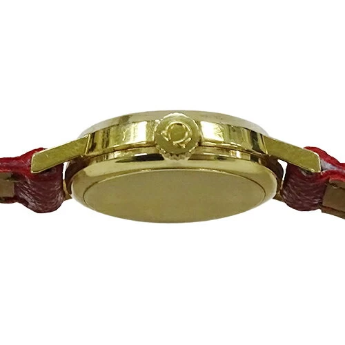 [Up to 10% OFF! [Until 01:59 on the 11th] Omega Omega Geneva Meister 511.122 Cal.620 Ladies Brand Cut Glass Hand Wound 750 Leather Antique 