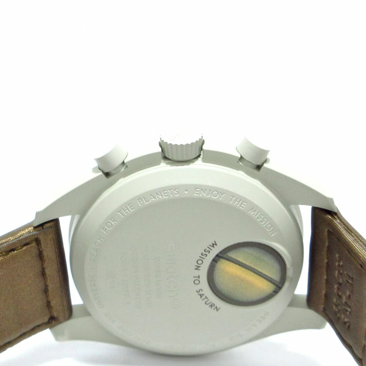 OMEGA (OMEGA) BIOCERAMIC MOONSWATCH/MISSION TO SATURN SWATCH COLLABORATION/BIOCERAMIC/VELCRO SAND BEIGE