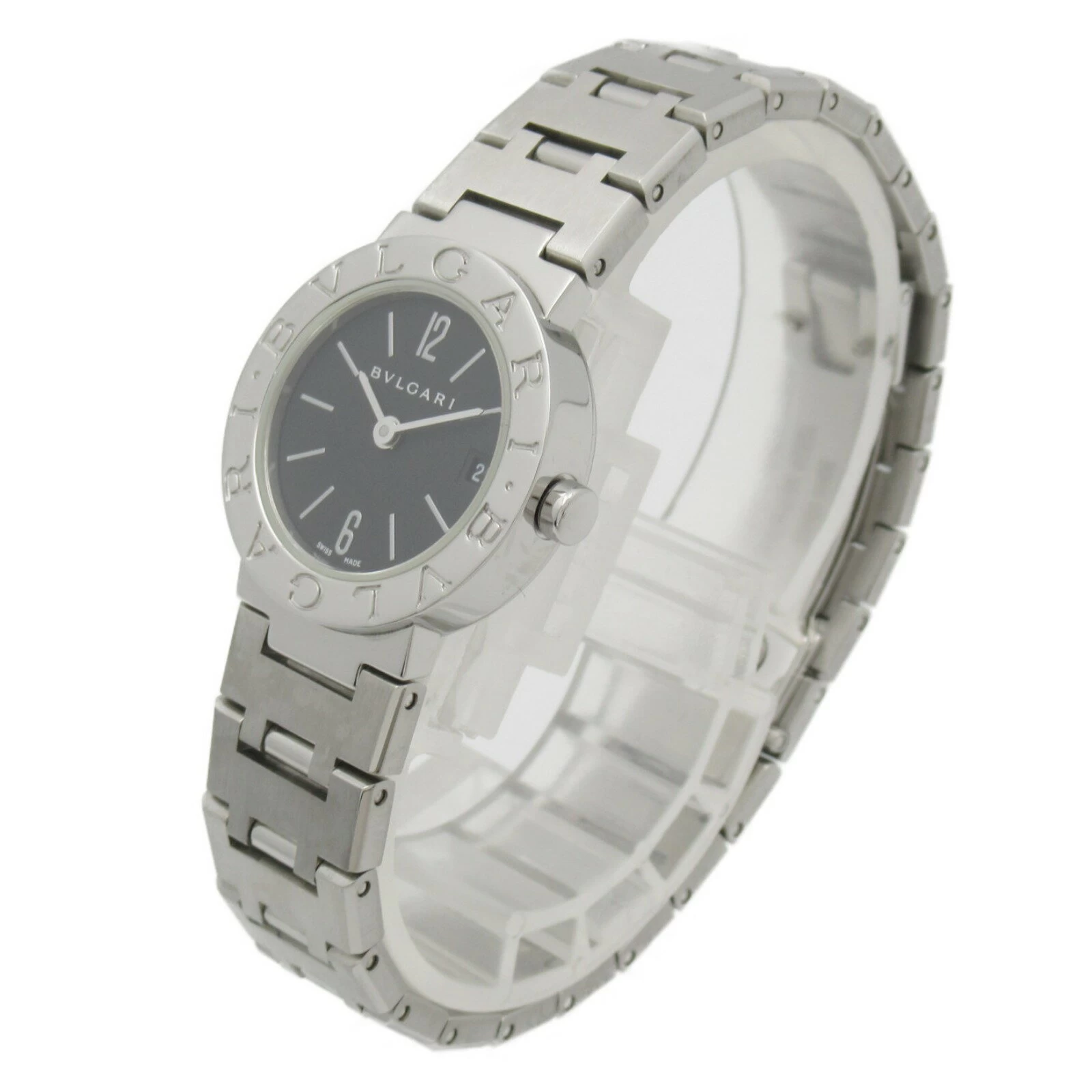  BVLGARI BVLGARI Stainless Steel Womens Black BB23SS | Brand Brand Watch Brand Watch