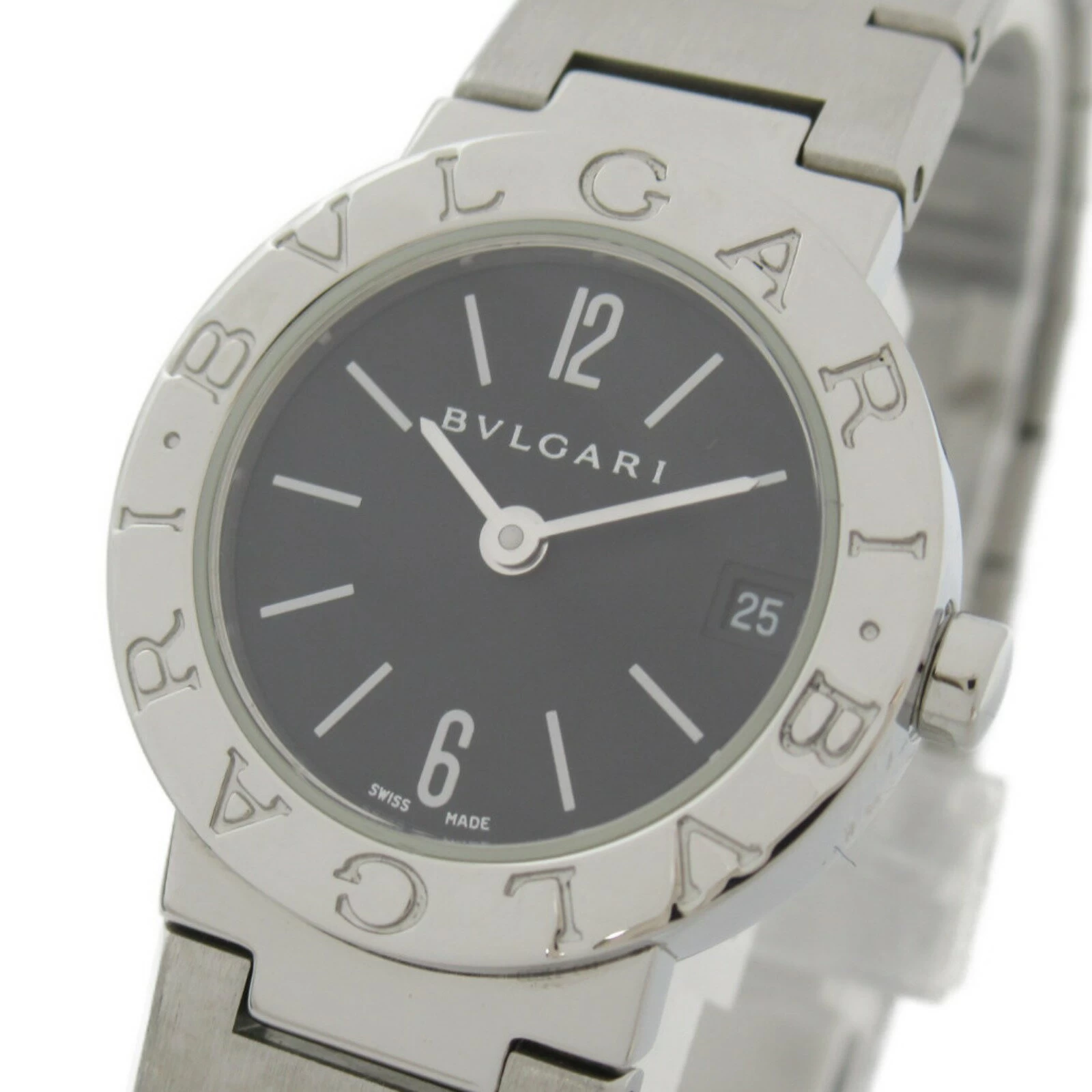  BVLGARI BVLGARI Stainless Steel Womens Black BB23SS | Brand Brand Watch Brand Watch