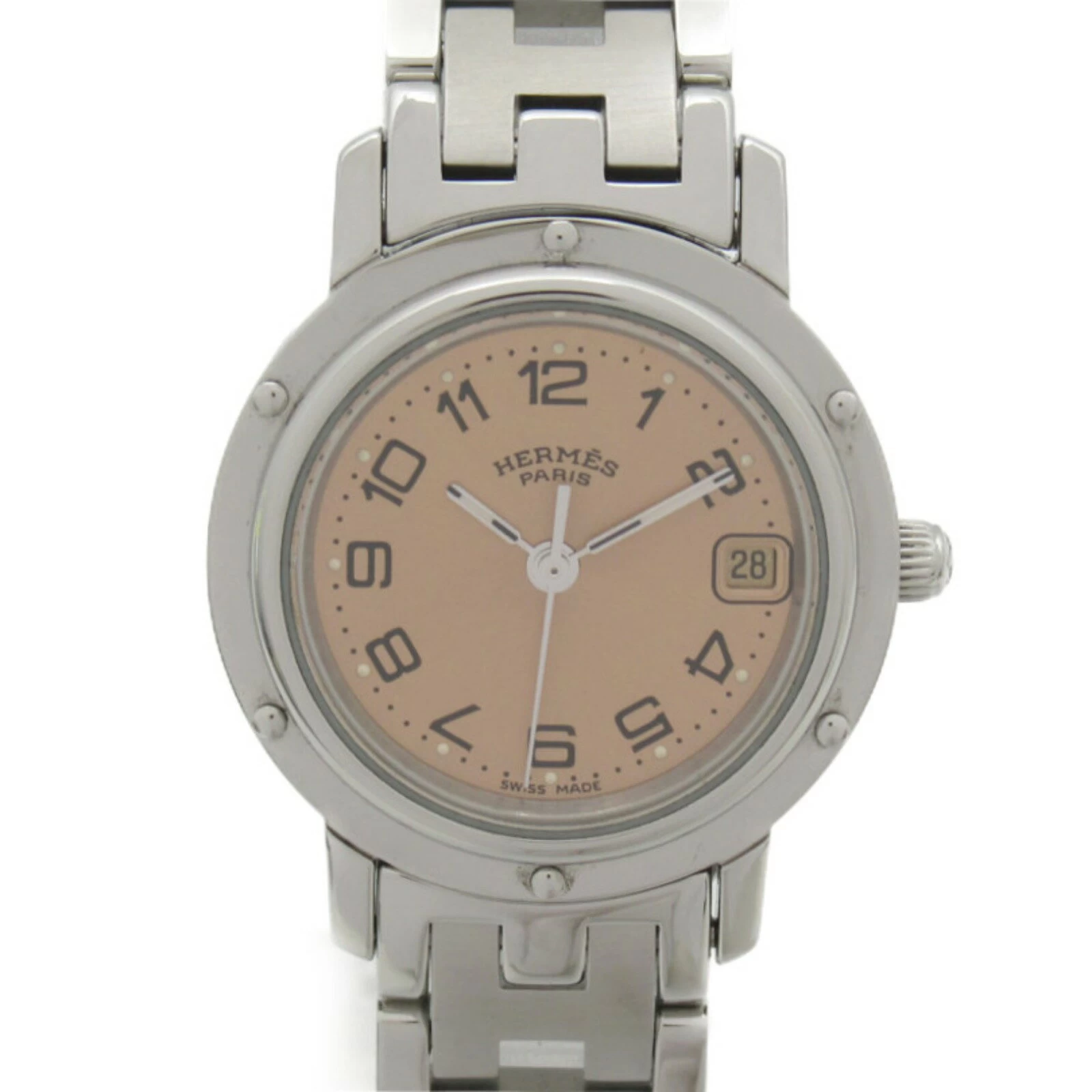  Hermes HERMES Clipper Stainless Steel Ladies Pink CL4.210 | Brand Brand Watch Brand Watch
