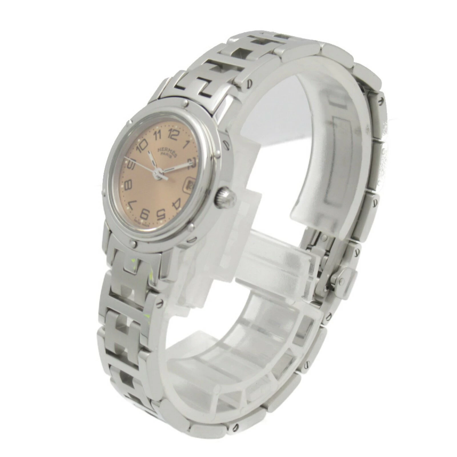  Hermes HERMES Clipper Stainless Steel Ladies Pink CL4.210 | Brand Brand Watch Brand Watch