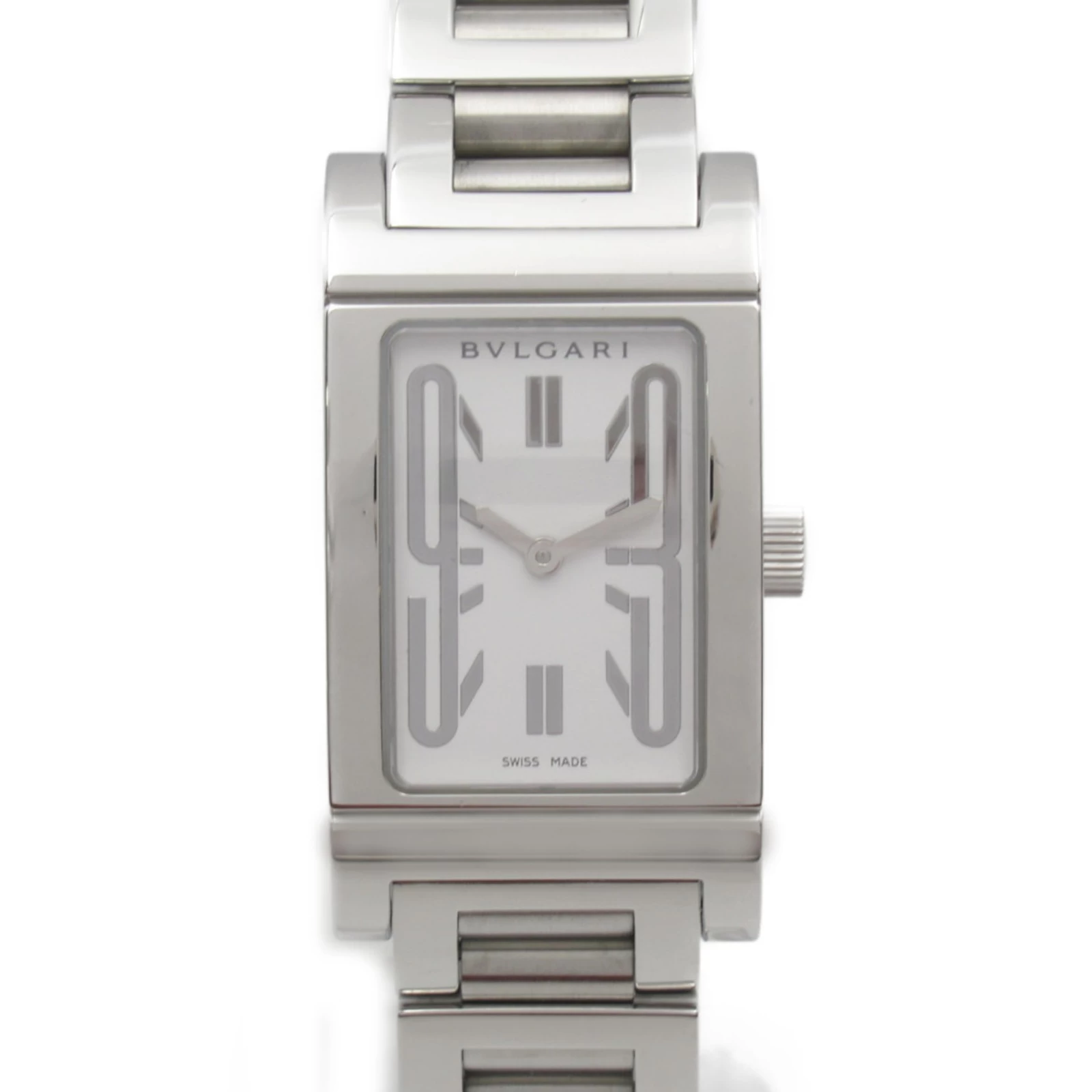  BVLGARI BVLGARI Rettangoro Stainless Steel Boys White RT39S | Womens Brand Watch Brand Watch