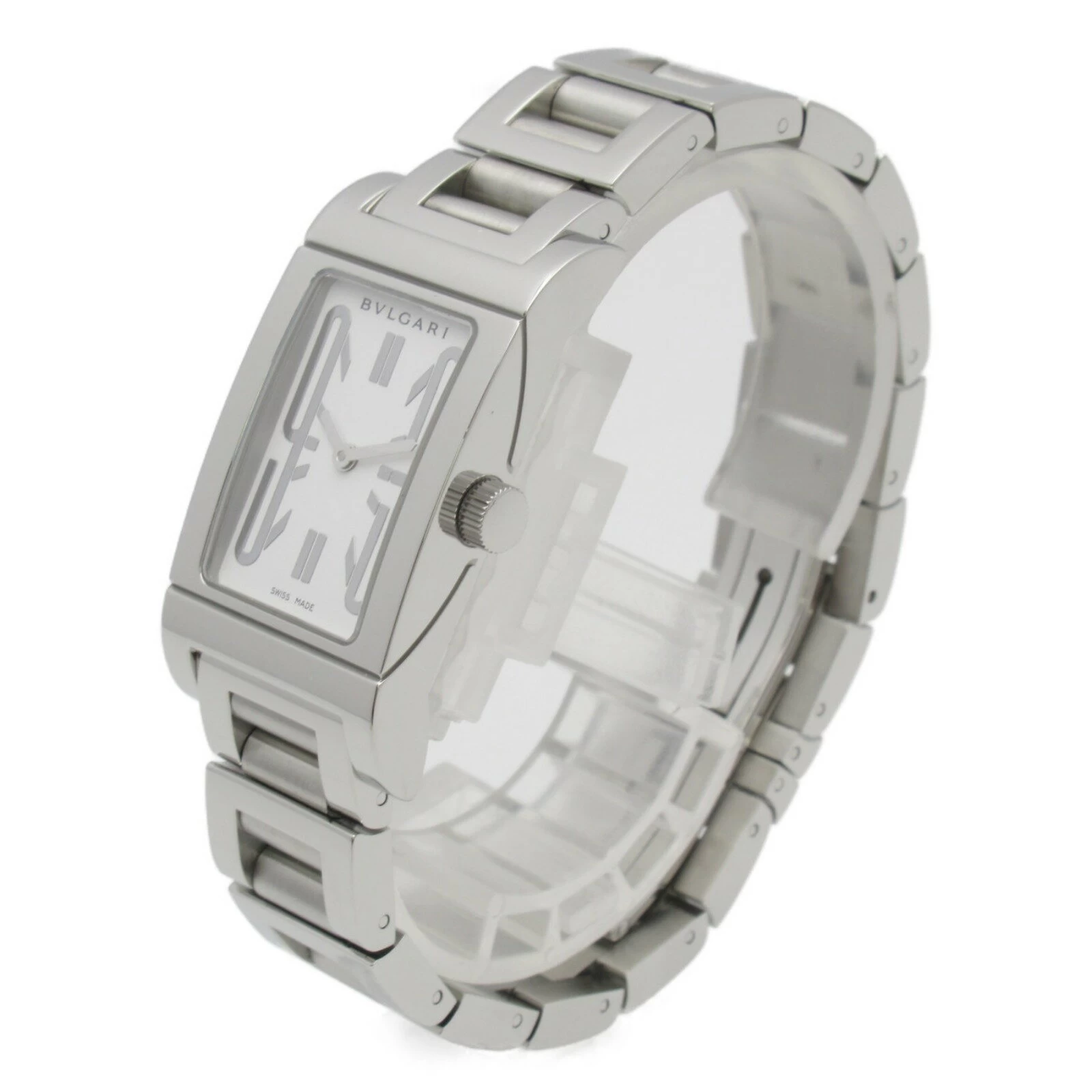  BVLGARI BVLGARI Rettangoro Stainless Steel Boys White RT39S | Womens Brand Watch Brand Watch