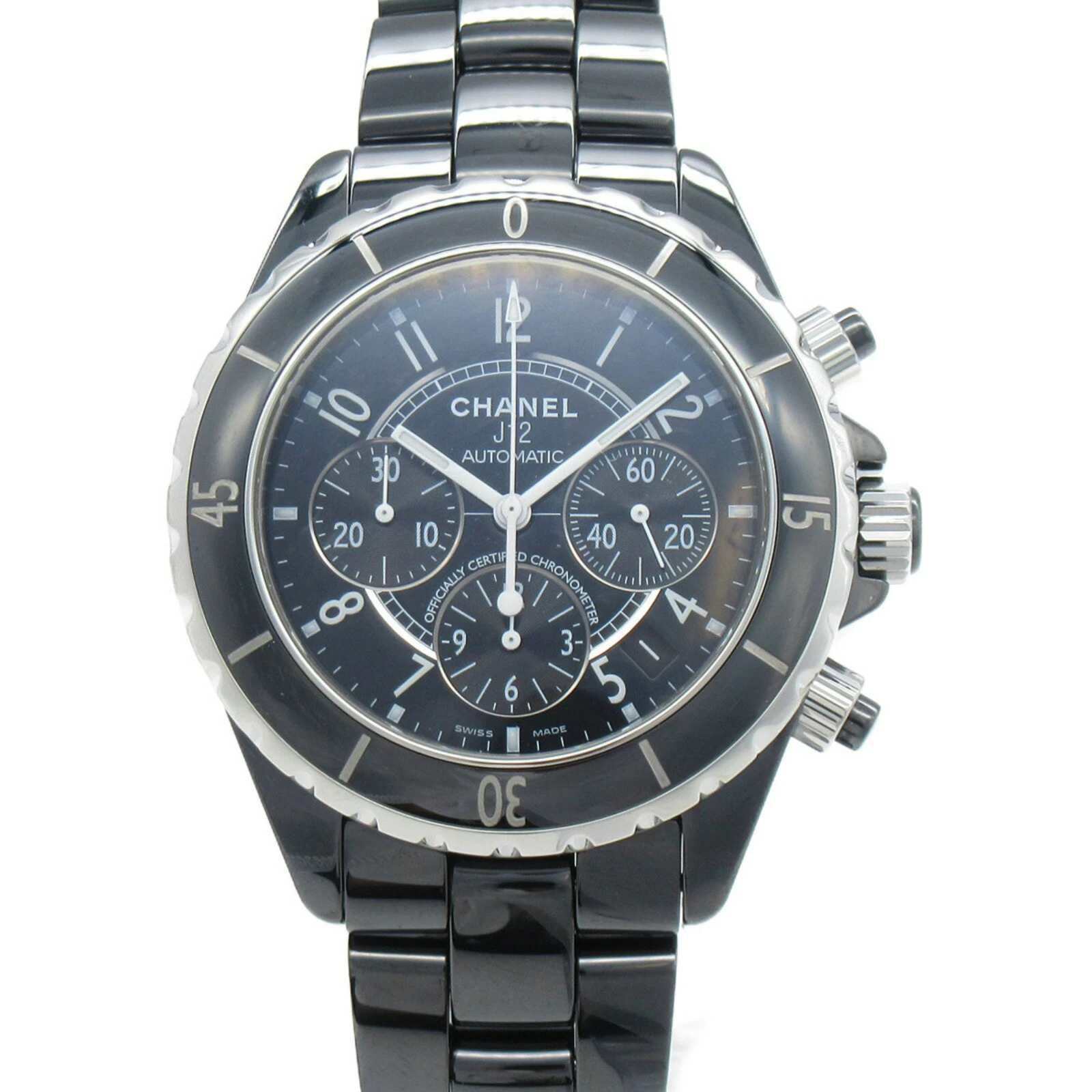 Chanel CHANEL J12 Chronograph Watch Ceramic Black H0940 