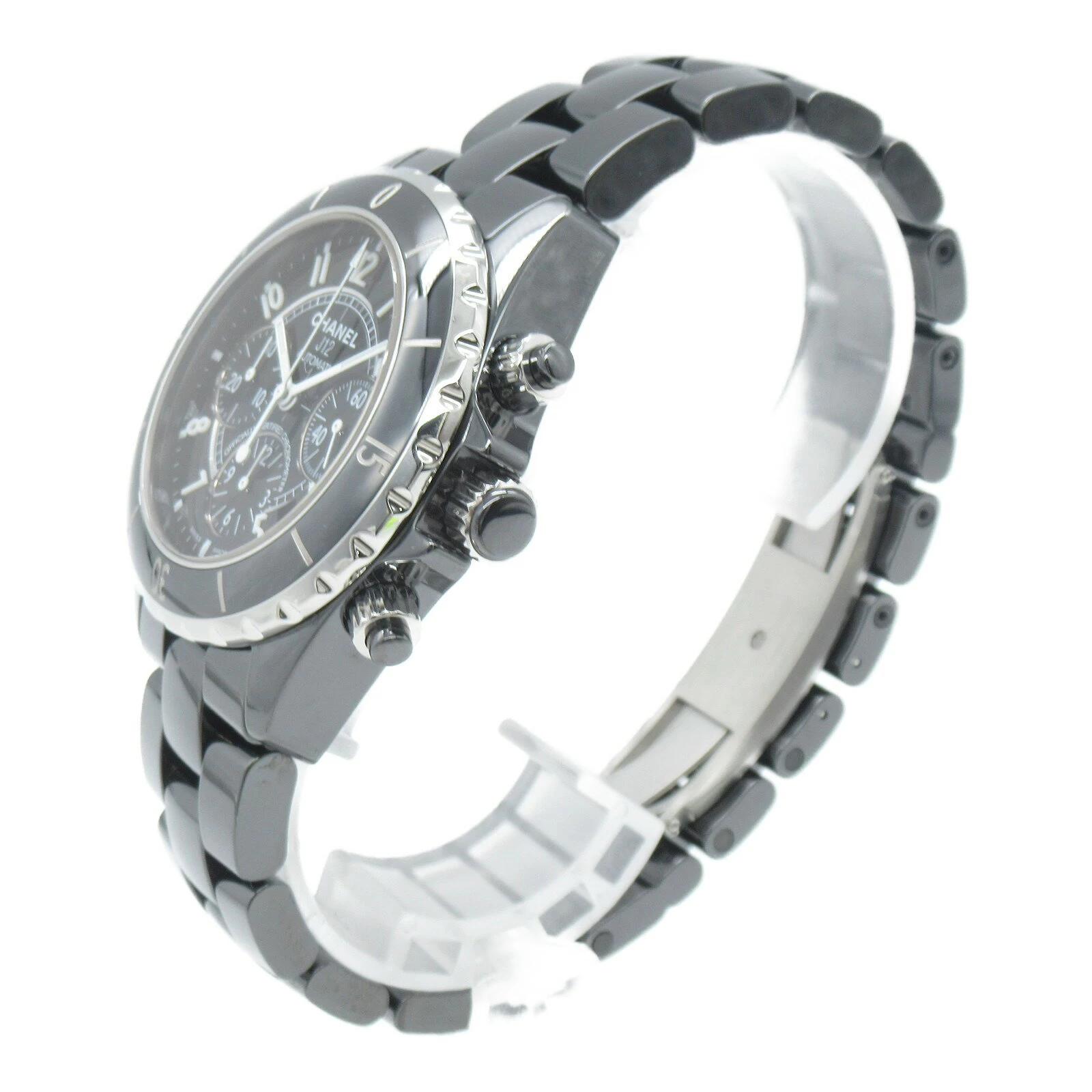 Chanel CHANEL J12 Chronograph Watch Ceramic Black H0940 