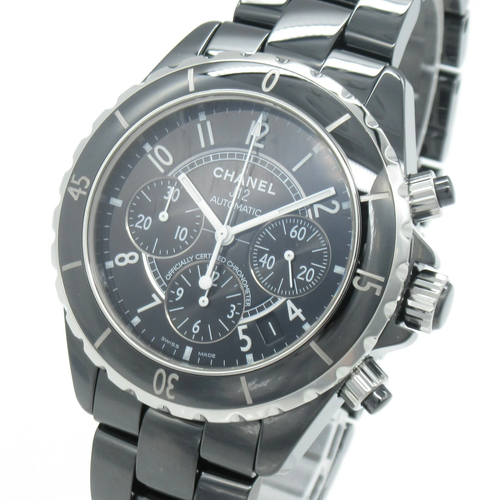 Chanel CHANEL J12 Chronograph Watch Ceramic Black H0940 