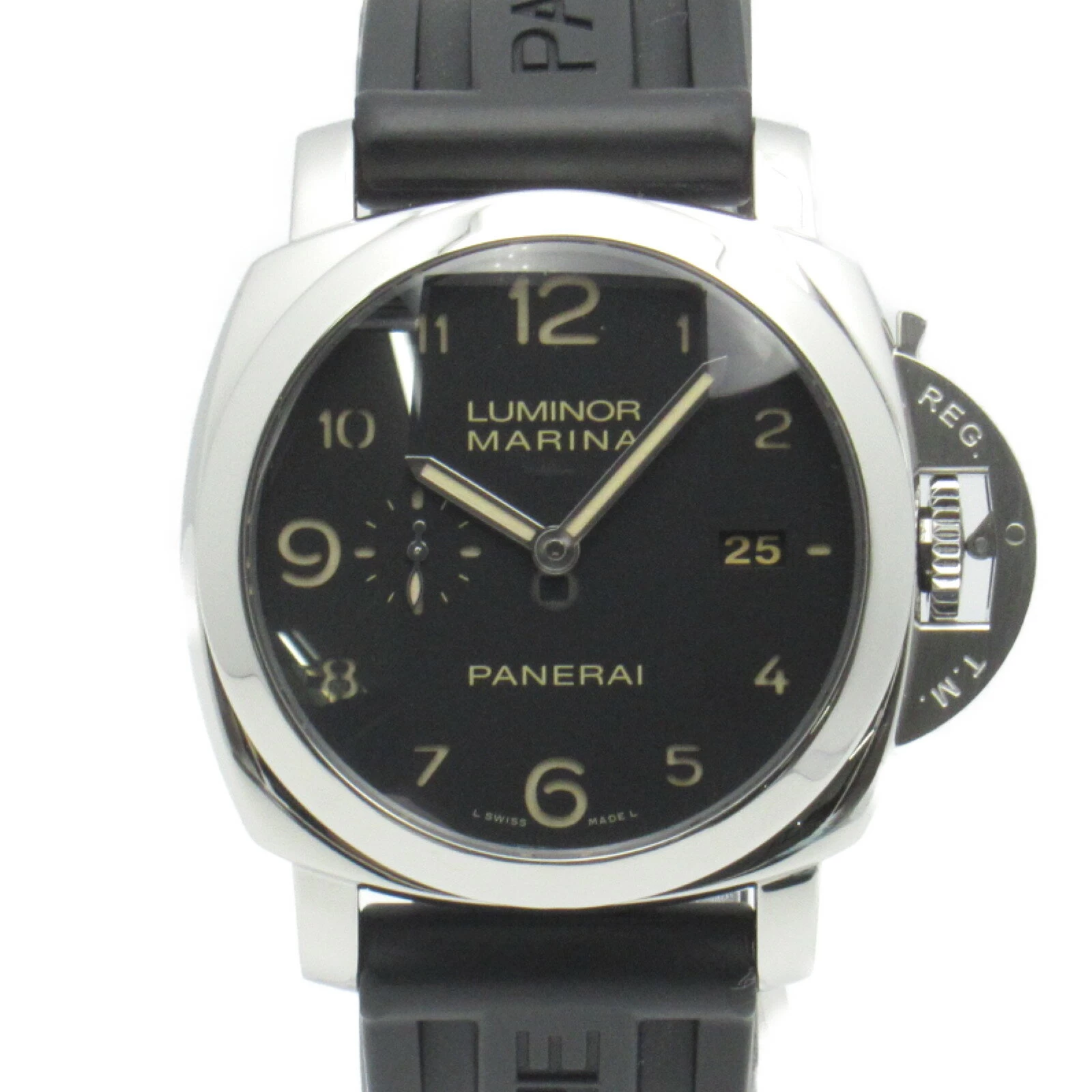  Panerai Panerai Luminor Marina 1950 3 Days Watch Stainless Steel Rubber Strap Black Series PAM00359 