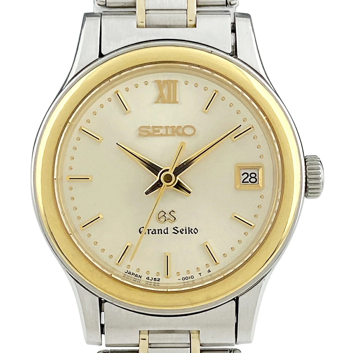 20% OFF [Wrapping Allowed] Seiko Seiko Grand Seiko 4J52-0010 SS YG Quartz Silver Ladies MSP29