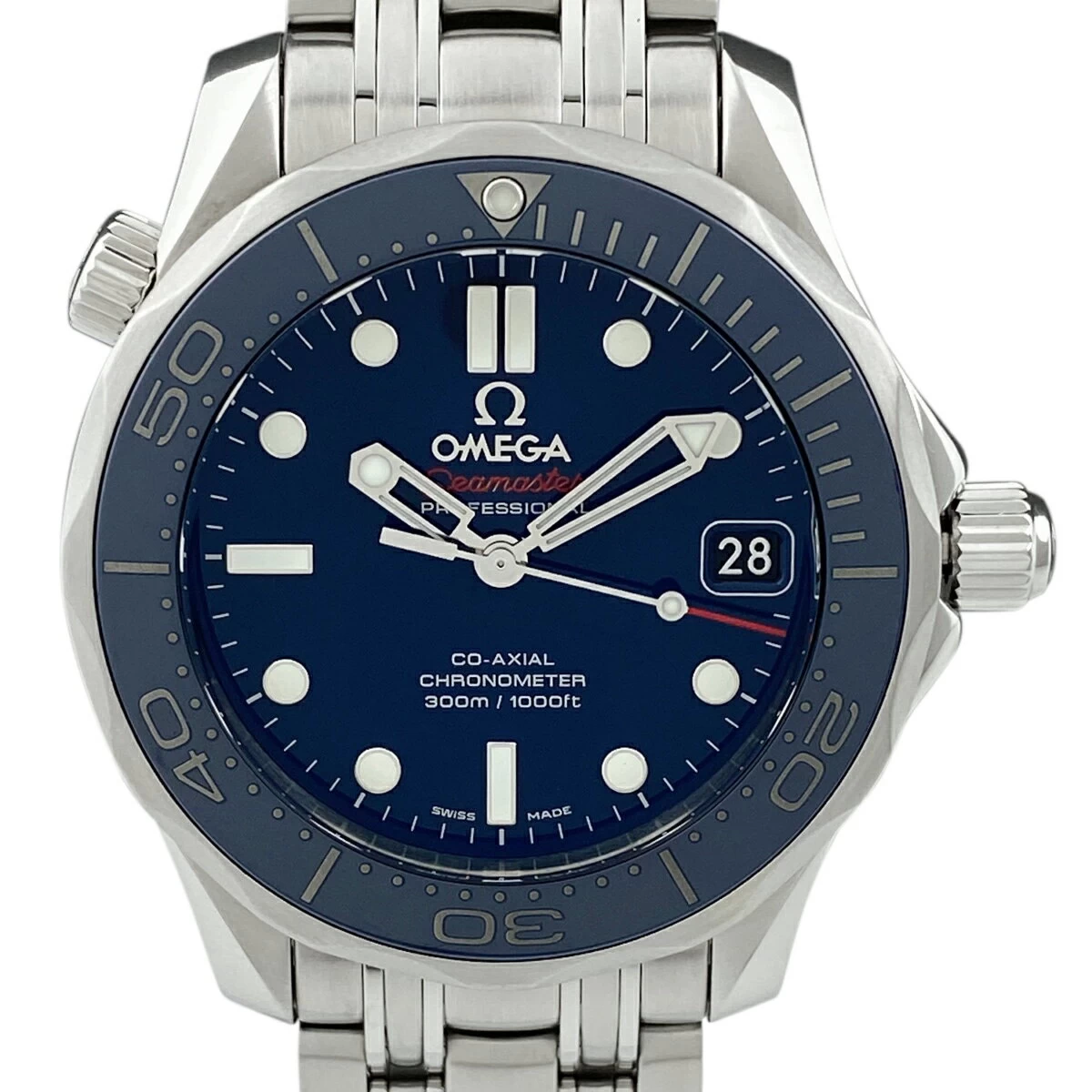5% OFF [Wrapping Allowed] Omega OMEGA Seamaster Diver 300M Co-Axial 212.30.36.20.03.001 SS Automatic Blue msp29