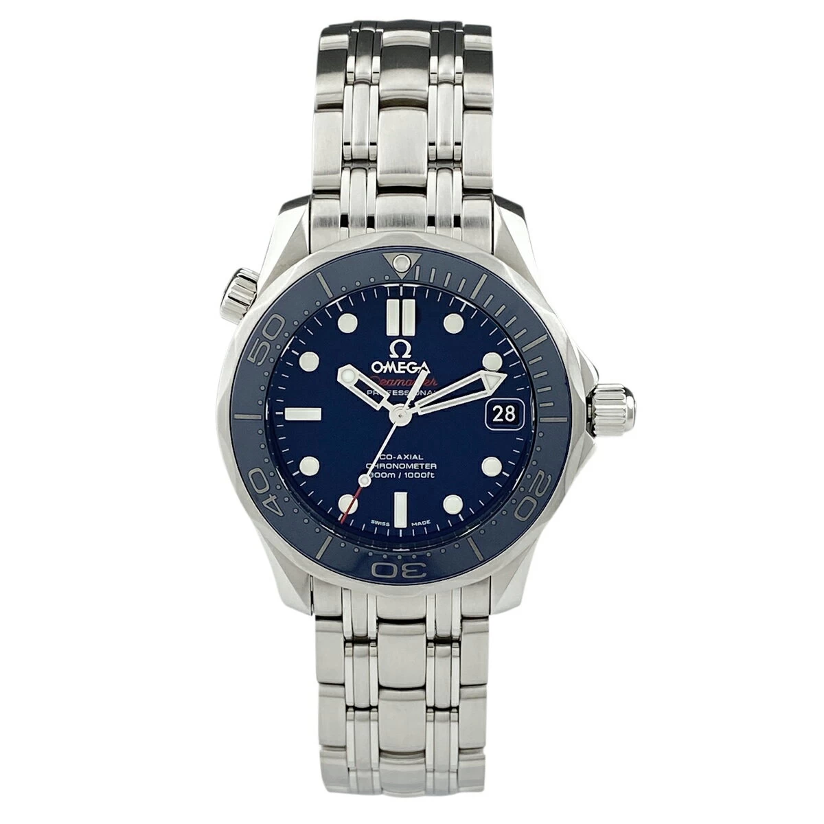 5% OFF [Wrapping Allowed] Omega OMEGA Seamaster Diver 300M Co-Axial 212.30.36.20.03.001 SS Automatic Blue msp29