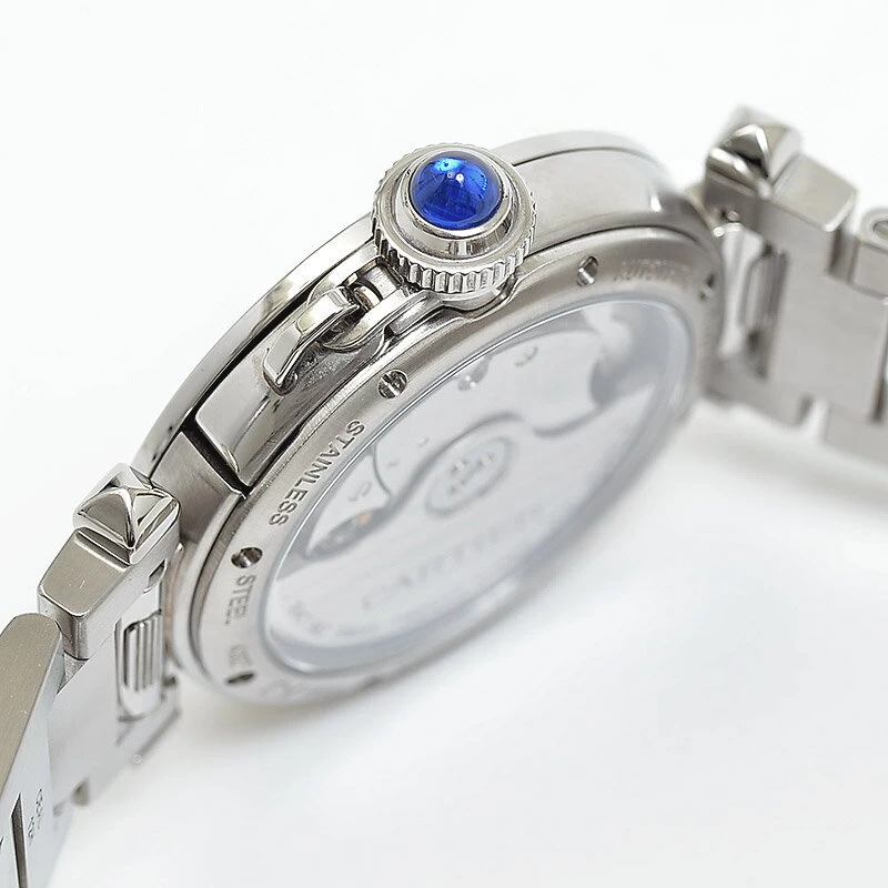 Cartier Pasha de Cartier Ladies Silver Dial SS Automatic WSPA0013 BP 