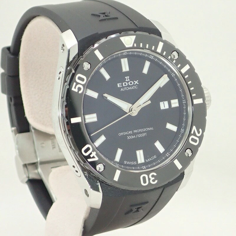 EDOX [EDOX] Class One Chrono Offshore-1 Professional 300mSS Black Dial with Date Automatic*80088 Automatic