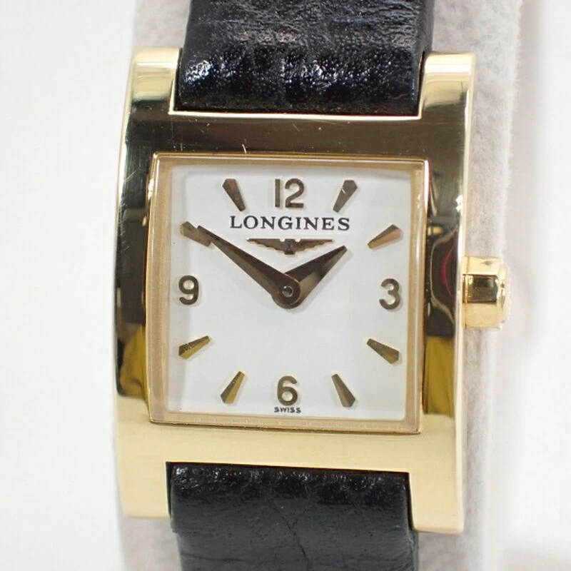 Longines [LONGINES] 750 (K18) Dolce Vita Leather Belt White Dial Ladies Quartz*L5.161.6