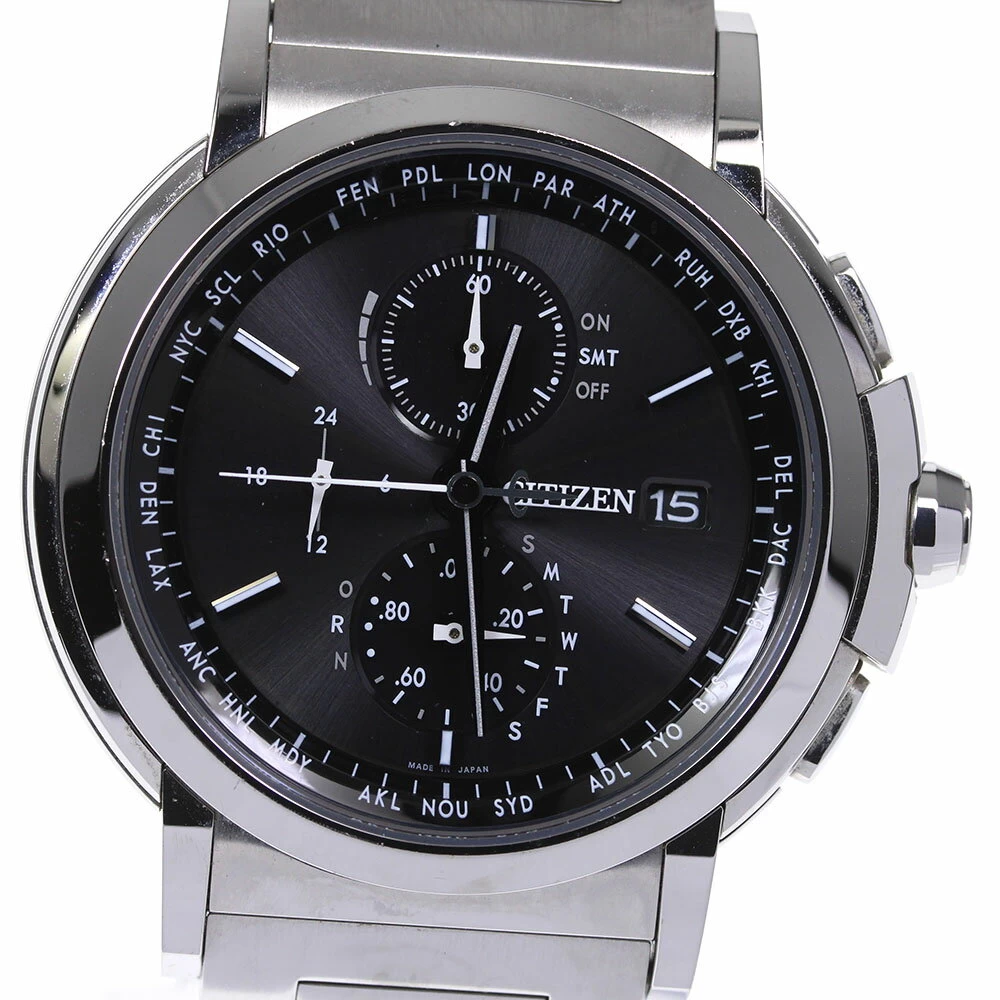 Good product [CITIZEN] Citizen Eco-Drive Direct Flight AT8080-52E H800-T019960 Solar Radio Wave [ev20]