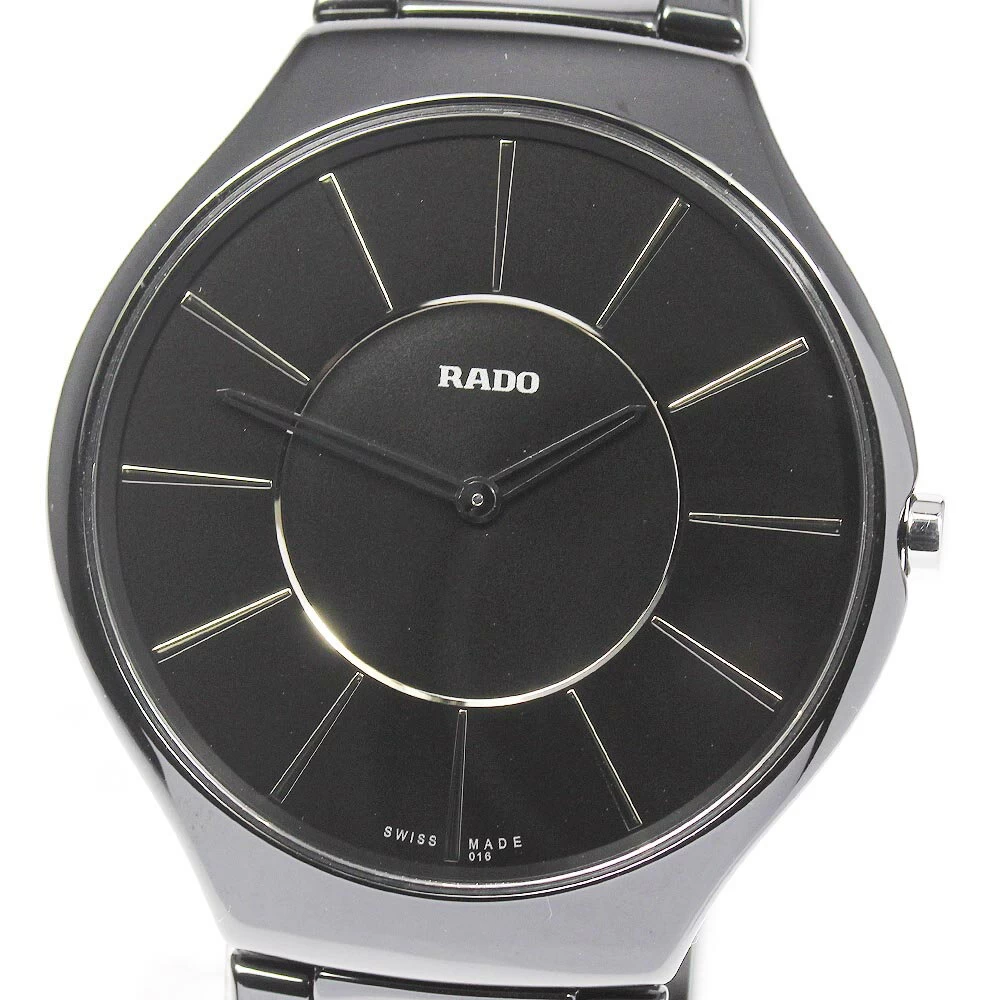 Good Condition [RADO] Rado True Thin Line 140.0741.3 Quartz 