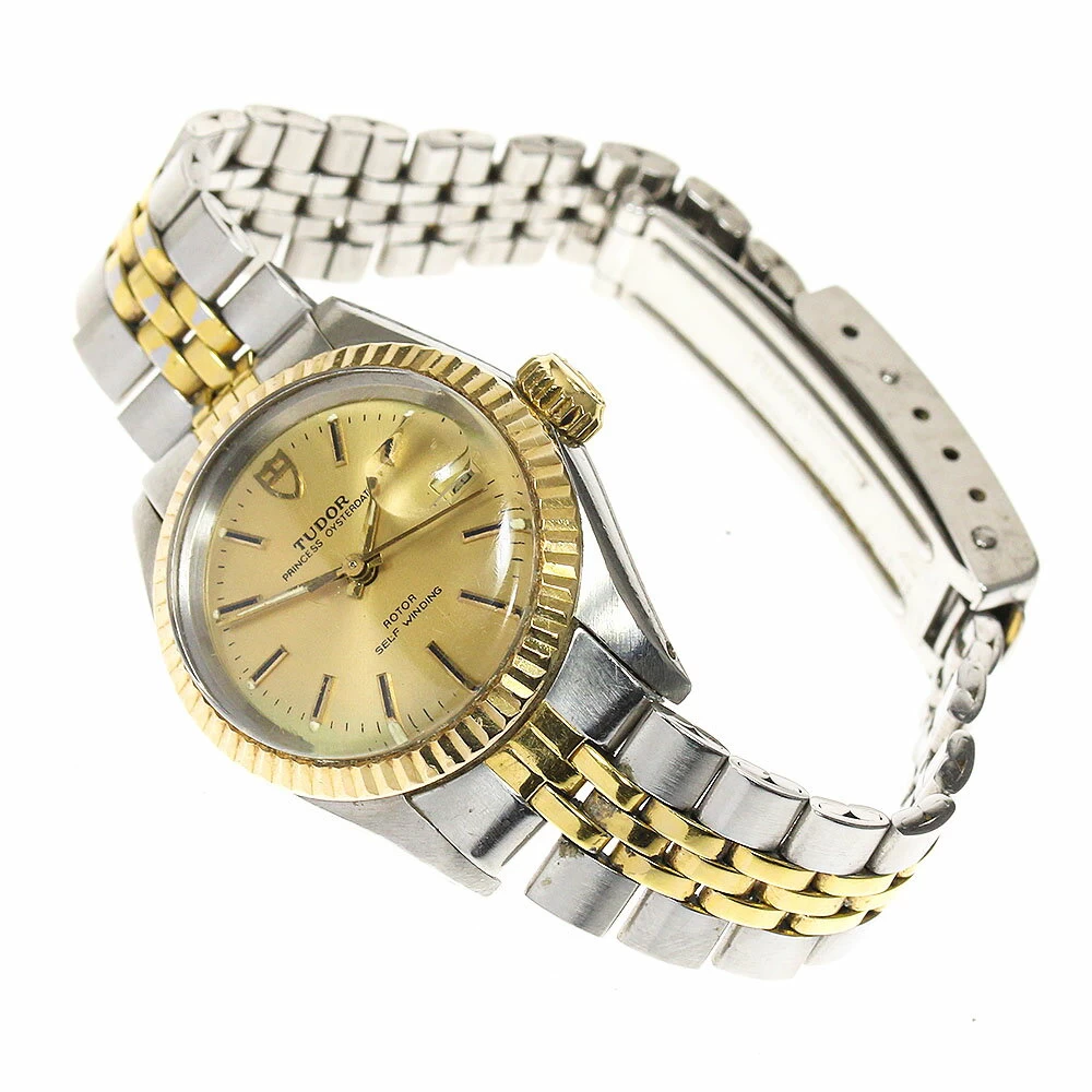 TUDOR Tudor Princess Oyster Date 92413 YG Bezel Cal.2671 Automatic Ladies [ev20]