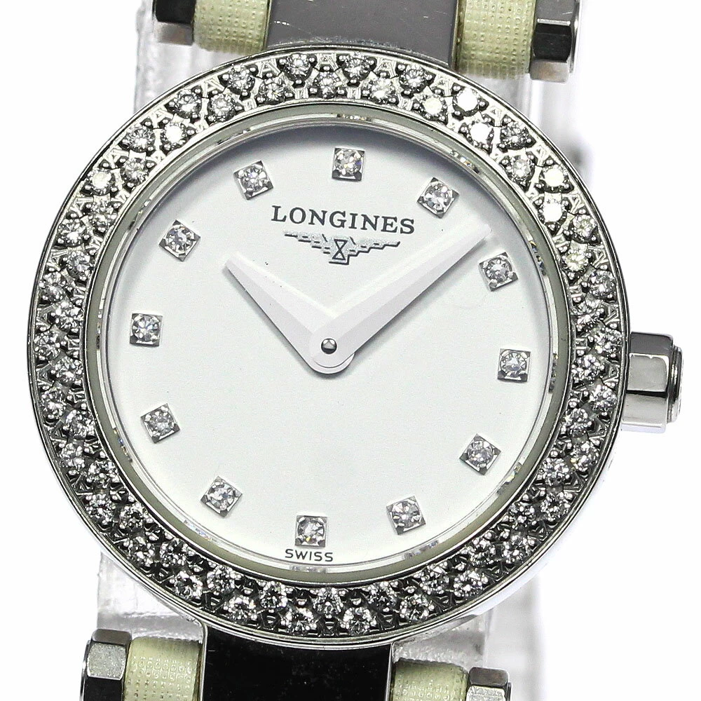 [LONGINES] Longines Dolce Vita Diamond Bezel L5.174.0 Quartz Ladies _718180 [ev20]