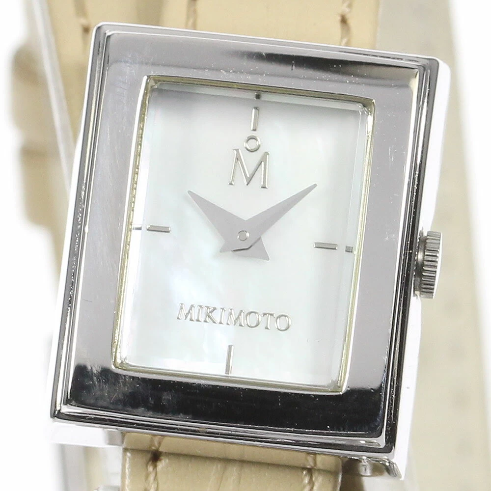 Good product ★ with warranty card [MIKIMOTO] Mikimoto Corticoform W Tour NNS-378K Quartz Ladies _721774