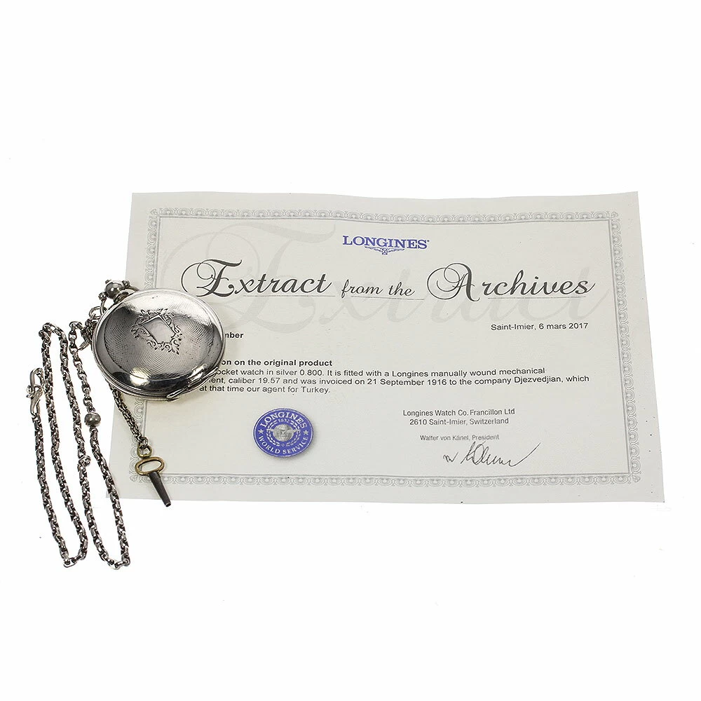  ★ Warranty Included [LONGINES] Longines Pocket Watch Vintage SV800 Cal.19.57 Hand-wound 718071