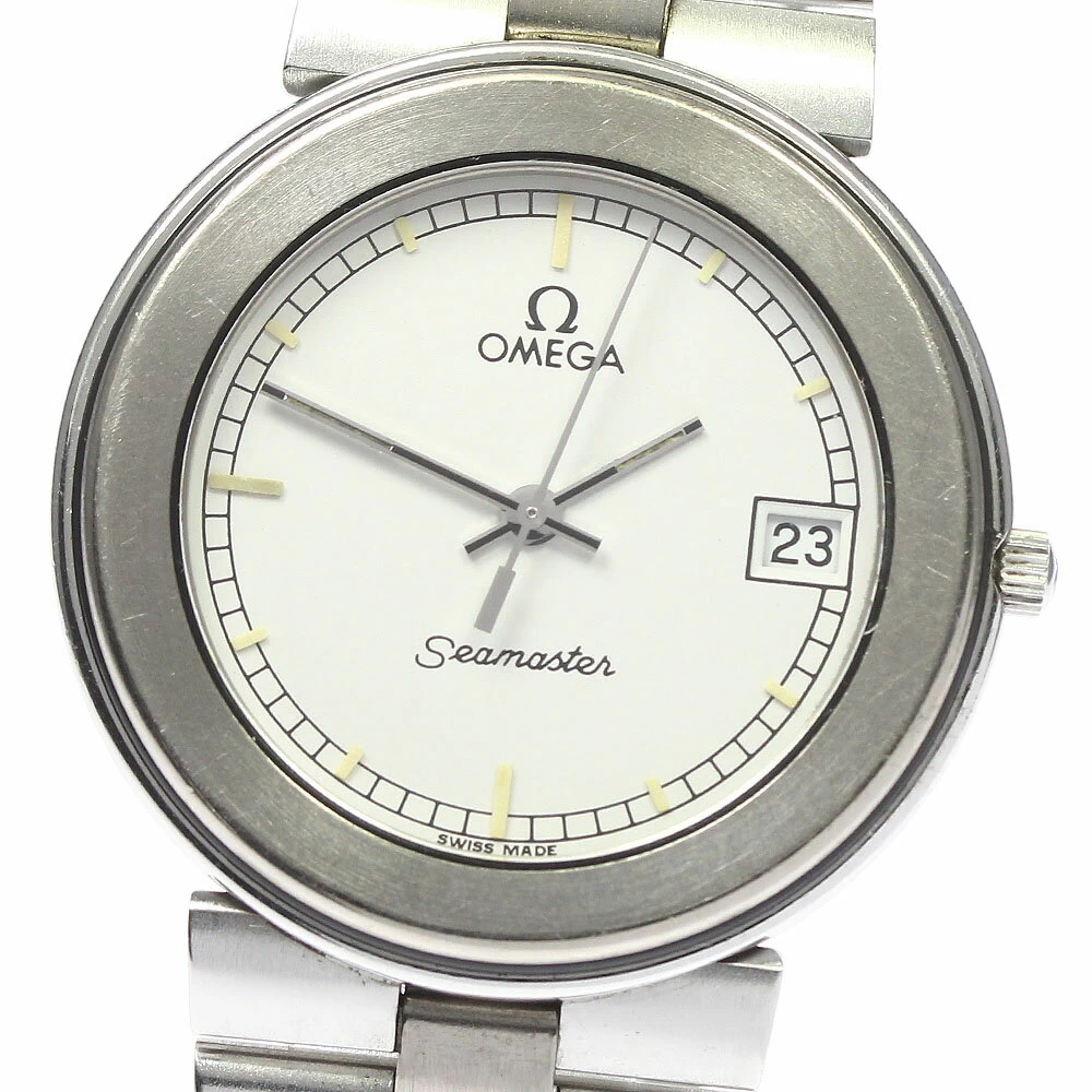 [OMEGA] Omega Seamaster Date Vintage Quartz Boys _736038 [ev15]
