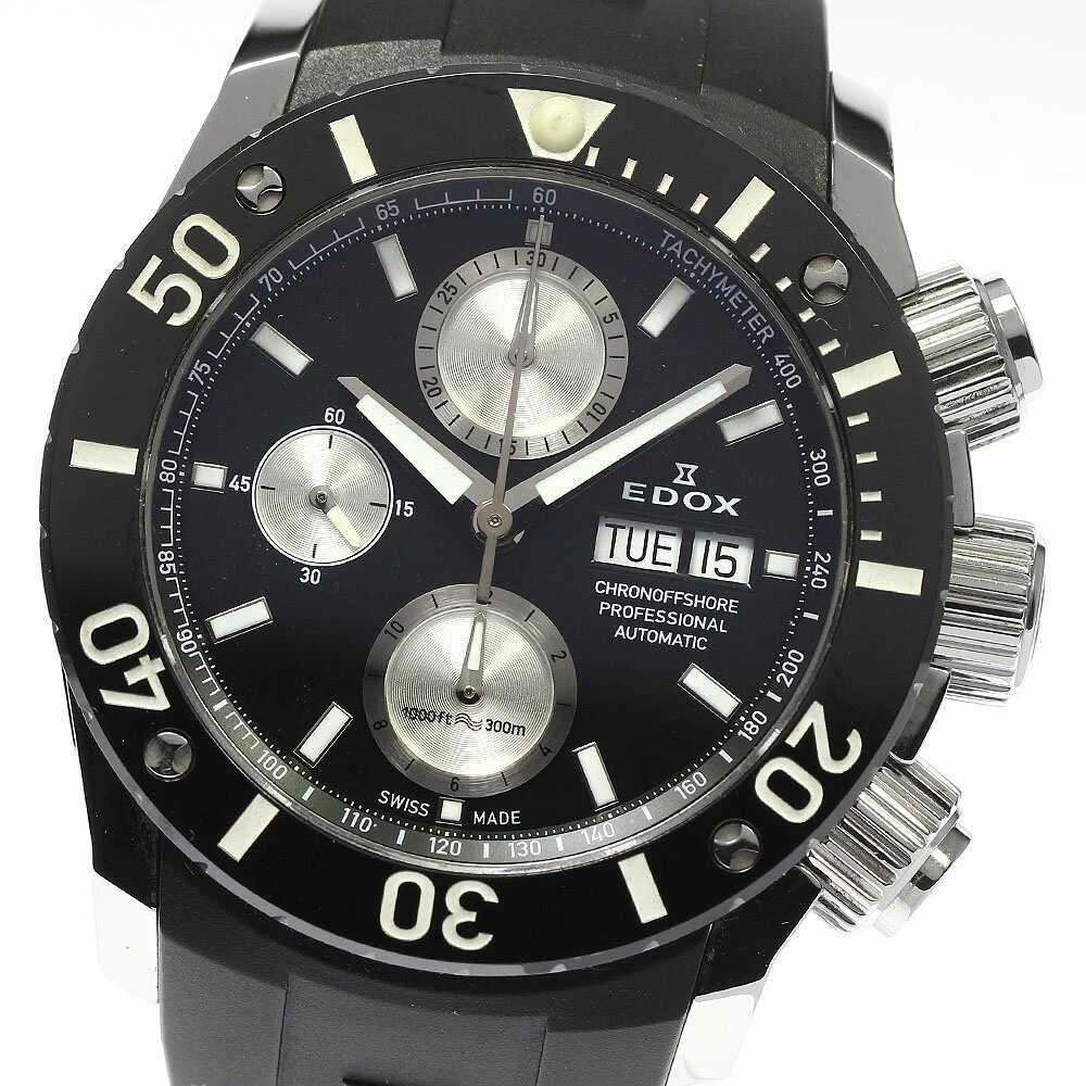 EDOX EDOX 01117 CLASS ONE CHRONO OFFSHORE DAY DATE AUTOMATIC WITH WARRANTY CARD_740879