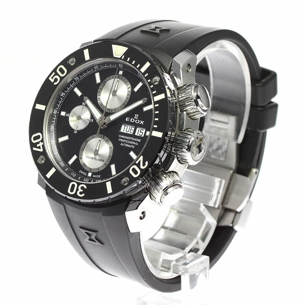EDOX EDOX 01117 CLASS ONE CHRONO OFFSHORE DAY DATE AUTOMATIC WITH WARRANTY CARD_740879