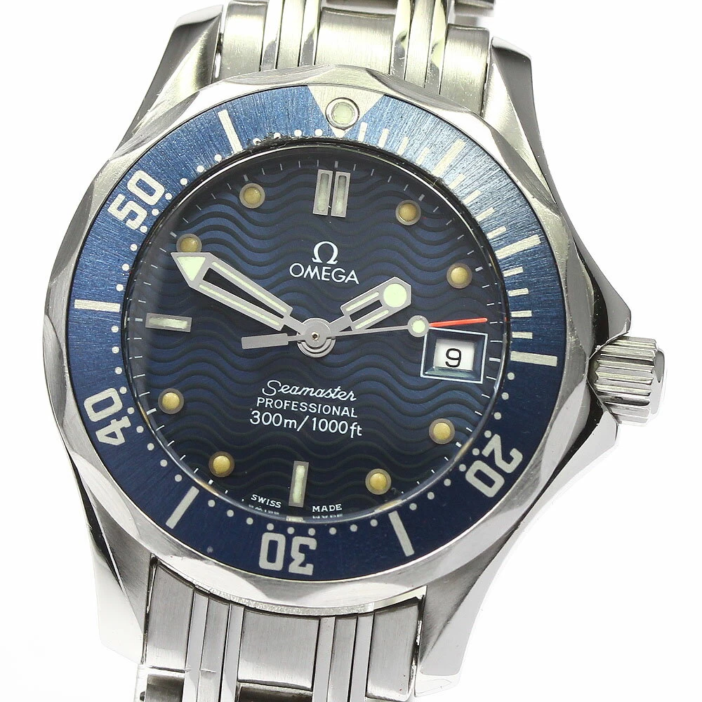 Omega OMEGA 2583.80 Seamaster 300 Date Quartz Ladies Box with Warranty_737798