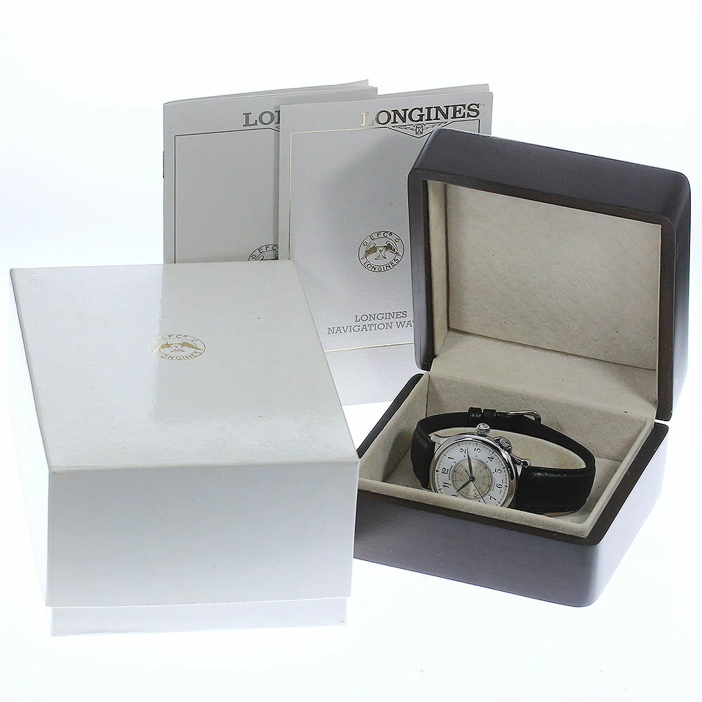 Longines LONGINES L2.605.4 navigation dual time automatic windings with box_740831