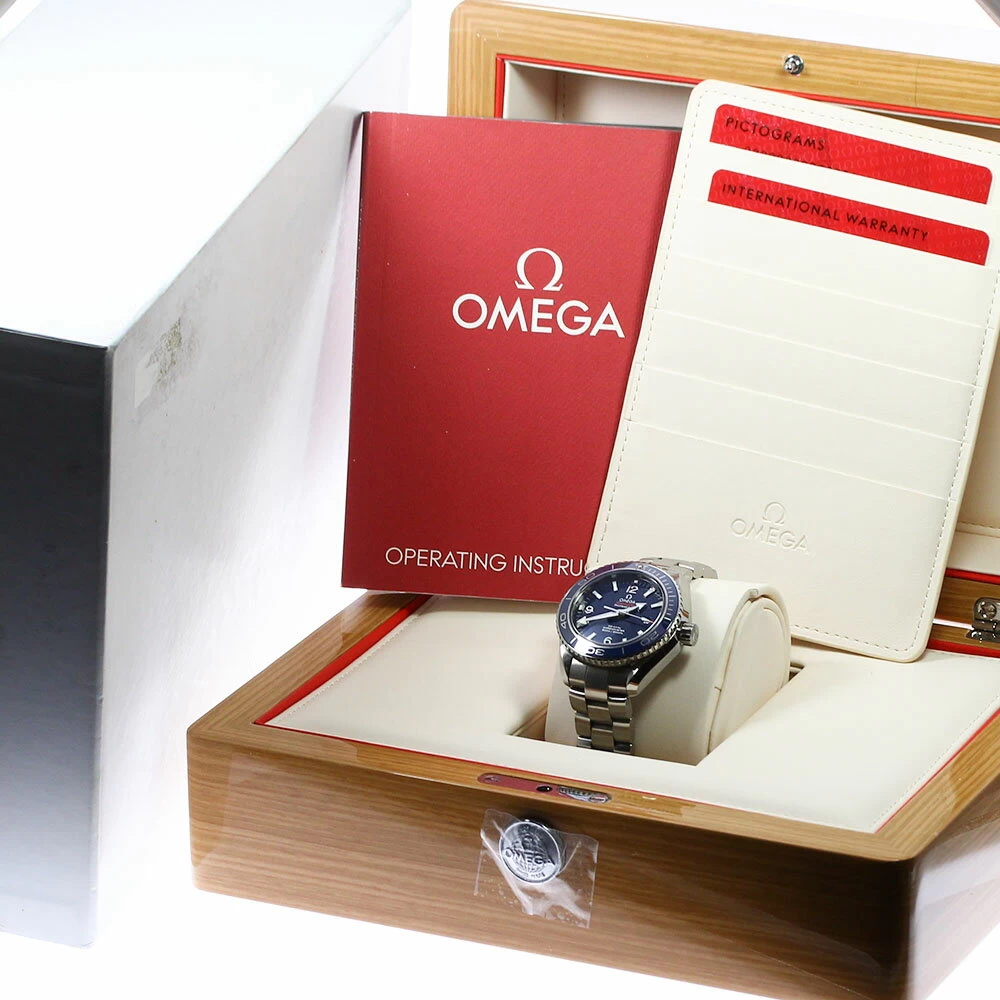 Omega OMEGA 232.90.38.20.03.001 Seamaster Planet Ocean Date Automatic Boys Good Box with Warranty _ 742725