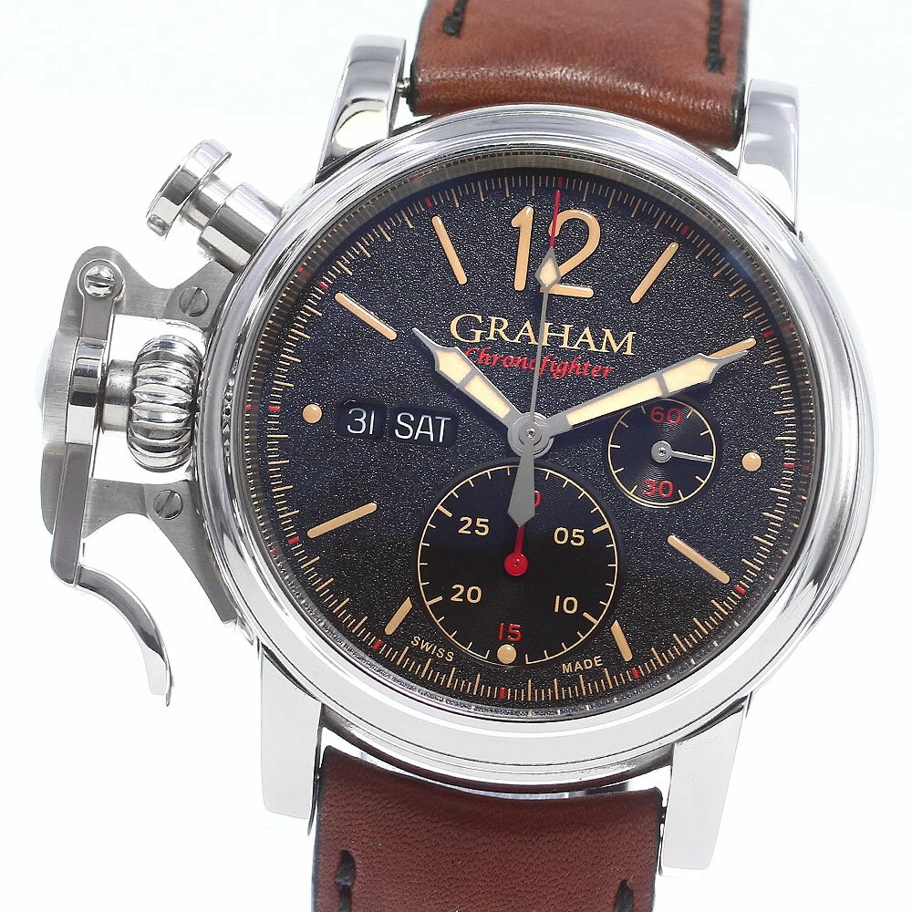 Graham GRAHAM 2CVAS.03A CHRONOFIGHTER VINTAGE DAY DATE AUTOMATIC WITH WARRANTY_741460