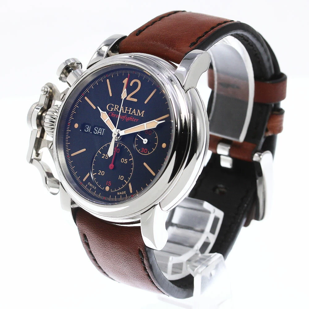 Graham GRAHAM 2CVAS.03A CHRONOFIGHTER VINTAGE DAY DATE AUTOMATIC WITH WARRANTY_741460