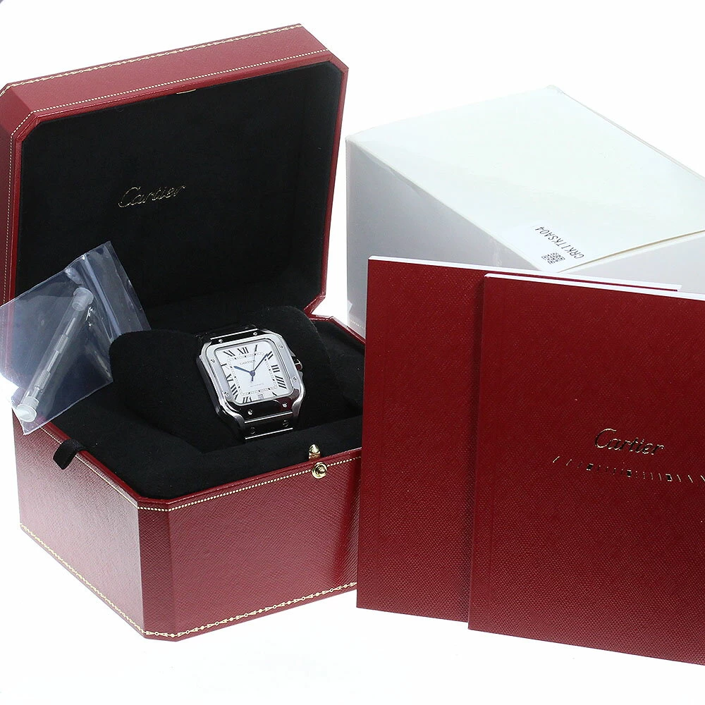 Cartier CARTIER WSSA0009 Santos de Cartier LM Date automatic winding box with warranty card _ 748511