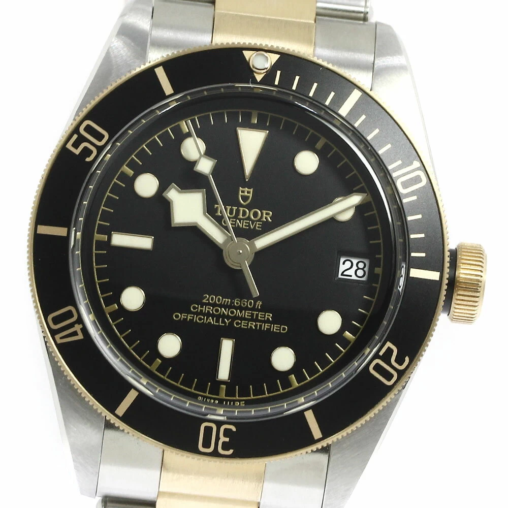 Tudor TUDOR 79733N Heritage Black Bay 41 Date YG Combi Automatic Winding Extremely Beautiful Item with Box and Warranty_749212