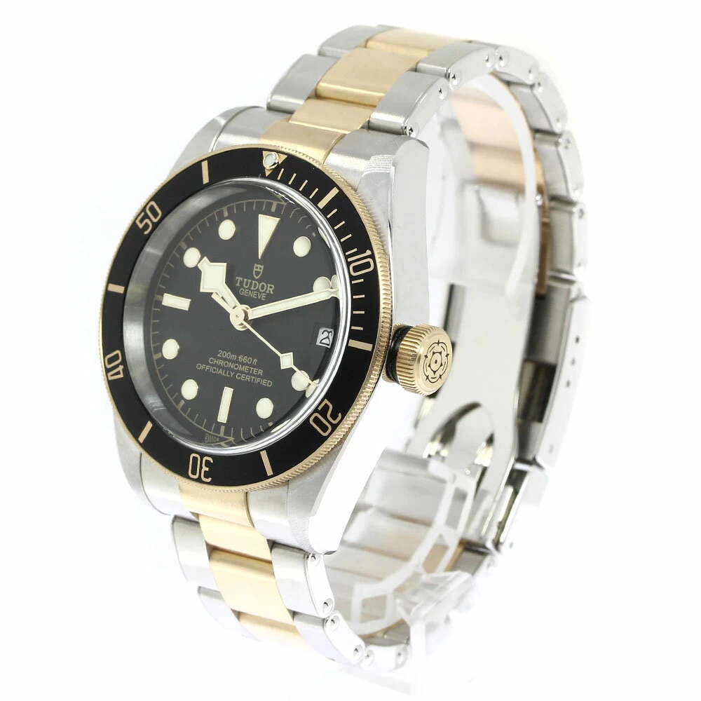 Tudor TUDOR 79733N Heritage Black Bay 41 Date YG Combi Automatic Winding Extremely Beautiful Item with Box and Warranty_749212