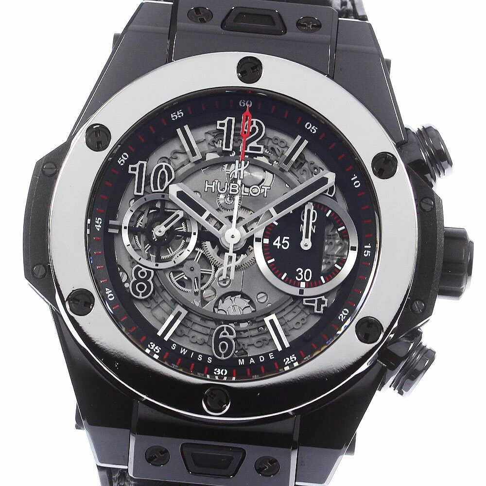 HUBLOT HUBLOT 411.CS.1170.RXYOS16 BIG BANG UNICO CERAMIC PLATINUM YOSHIDA SPECIAL SELF-WINDING GOOD BOX WITH WARRANTY_751396