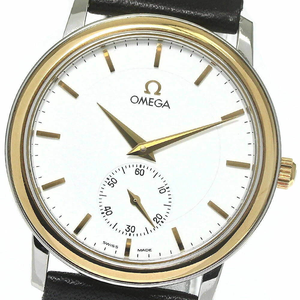 Omega OMEGA 4720.31.11 Devil Prestige YG Bezel Small Second Hand Wound Beautiful Item _769154
