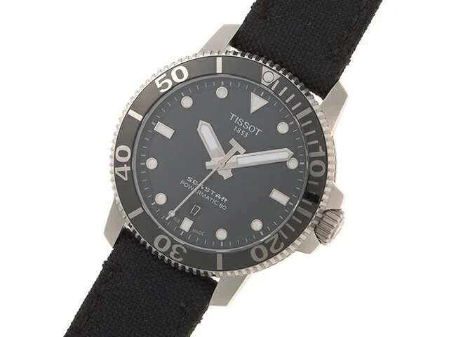 TISSOT TISSOT Seastar 1000 Powermatic 80 T120.407.17.051.00 SS/Nylon Strap 300m Waterproof Men's Automatic Watch [473] 