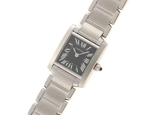 Cartier CARTIER Tank Francaise SM Asia Limited Black W51026Q3 Stainless Steel Quartz [472] SS 
