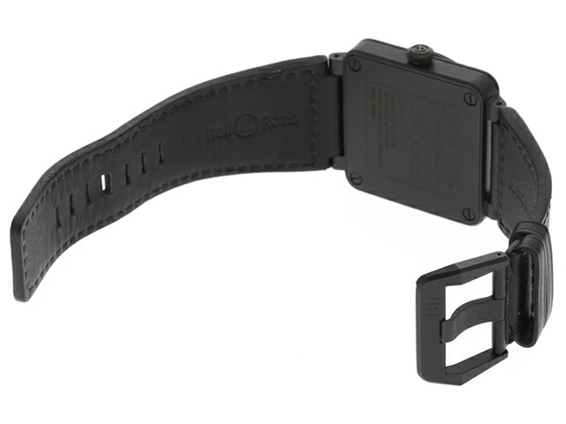 Bell & Ross Bell & Ross Watch Black Phantom BR03-92-CBL Ceramic Leather Strap Self-Winding 2141000331393 [437] 