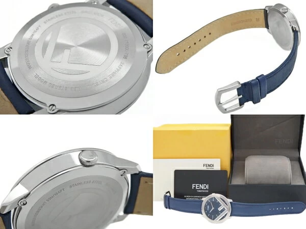 FENDI FENDI TIMEPIECE RUNAWAY 71000L QUARTZ BLUE DIAL [DS KATOU]