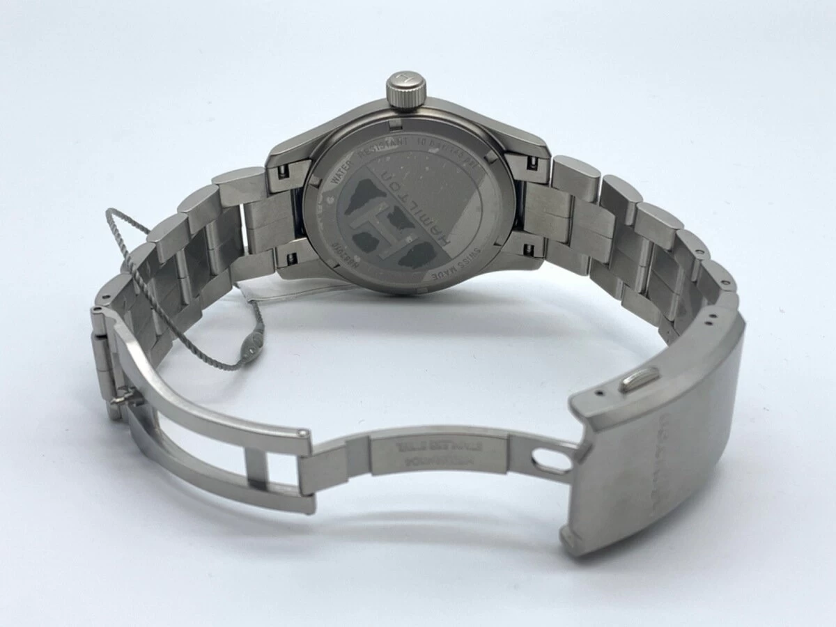  [Good Condition] Hamilton Khaki Field Blue H682010 Stainless Steel SS Breath 