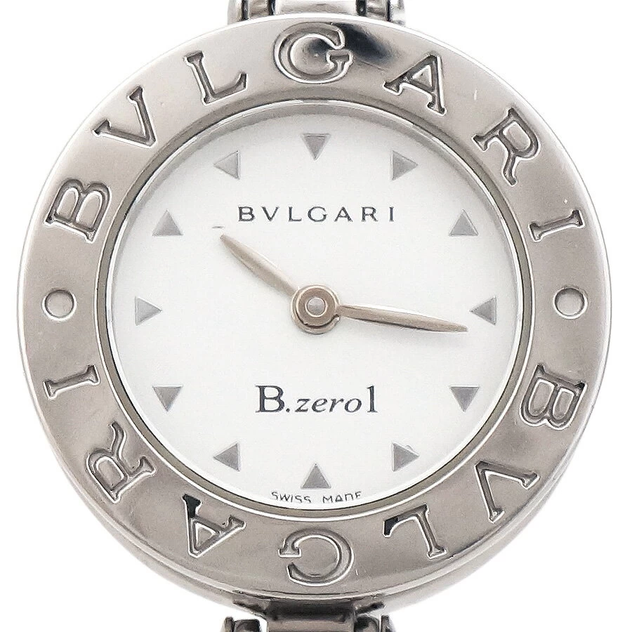Bvlgari Women's B-ZERO1 B.ZERO1 Bangle Watch Quartz Stainless Steel White Dial BZ22S BVLGARI 
