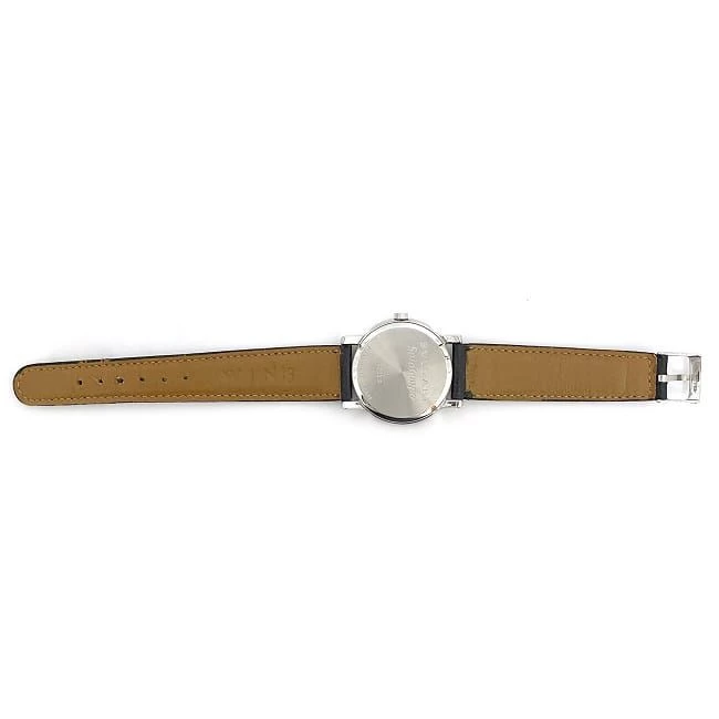Bulgari Solo Tempo White Silver Black ST35SSS Synthetic Leather BVLGARI White 35mm Round Dial Male Classic Popular Simple White Dial Battery Powered QZ Logo Round Date Stylish Elegant Luxury Casual Business Brand Authentic Appraisal
