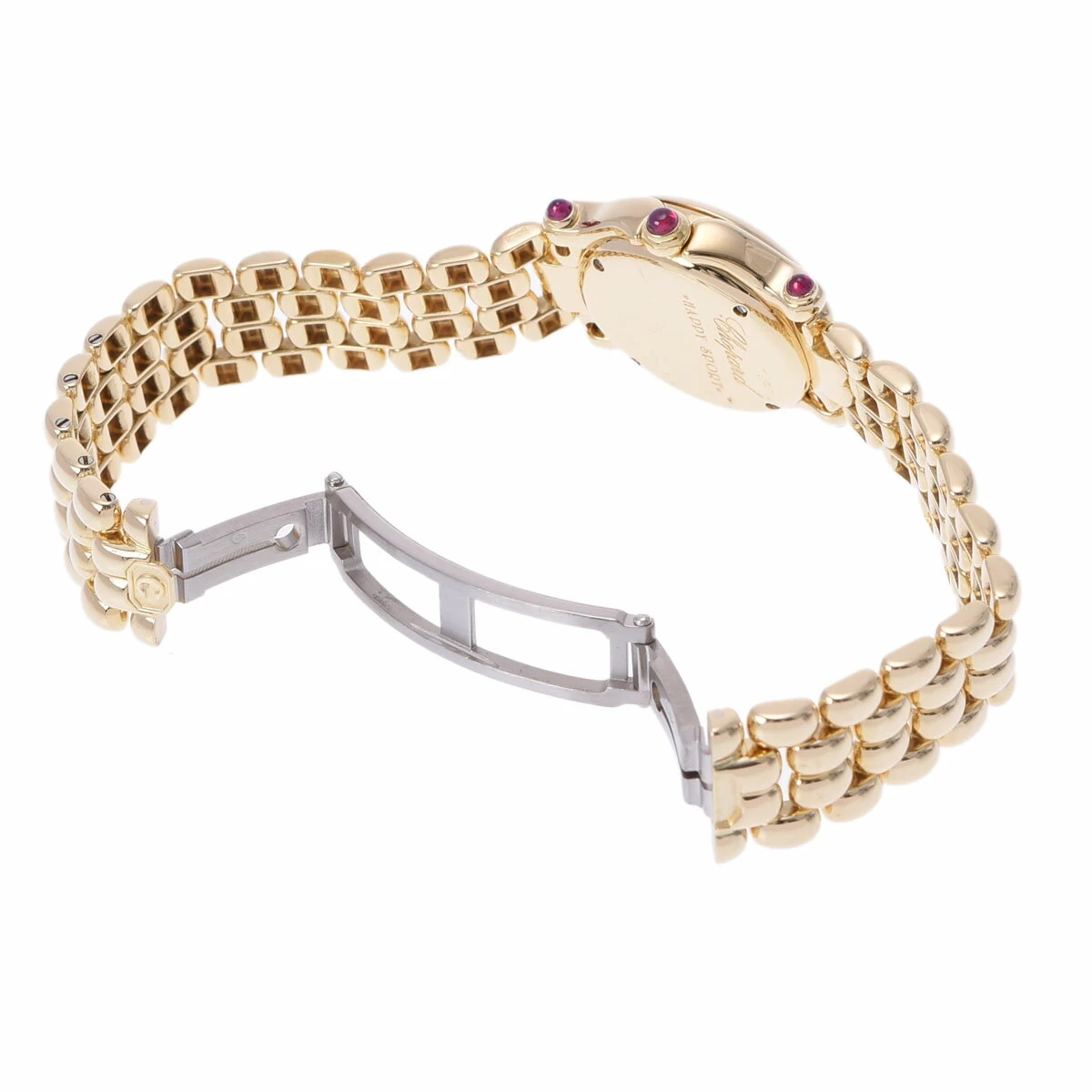 CHOPARD Chopard Happy Sport 27/6150-21 Women's YG/SS/Diamond Quartz White Dial A Rank Ginzo