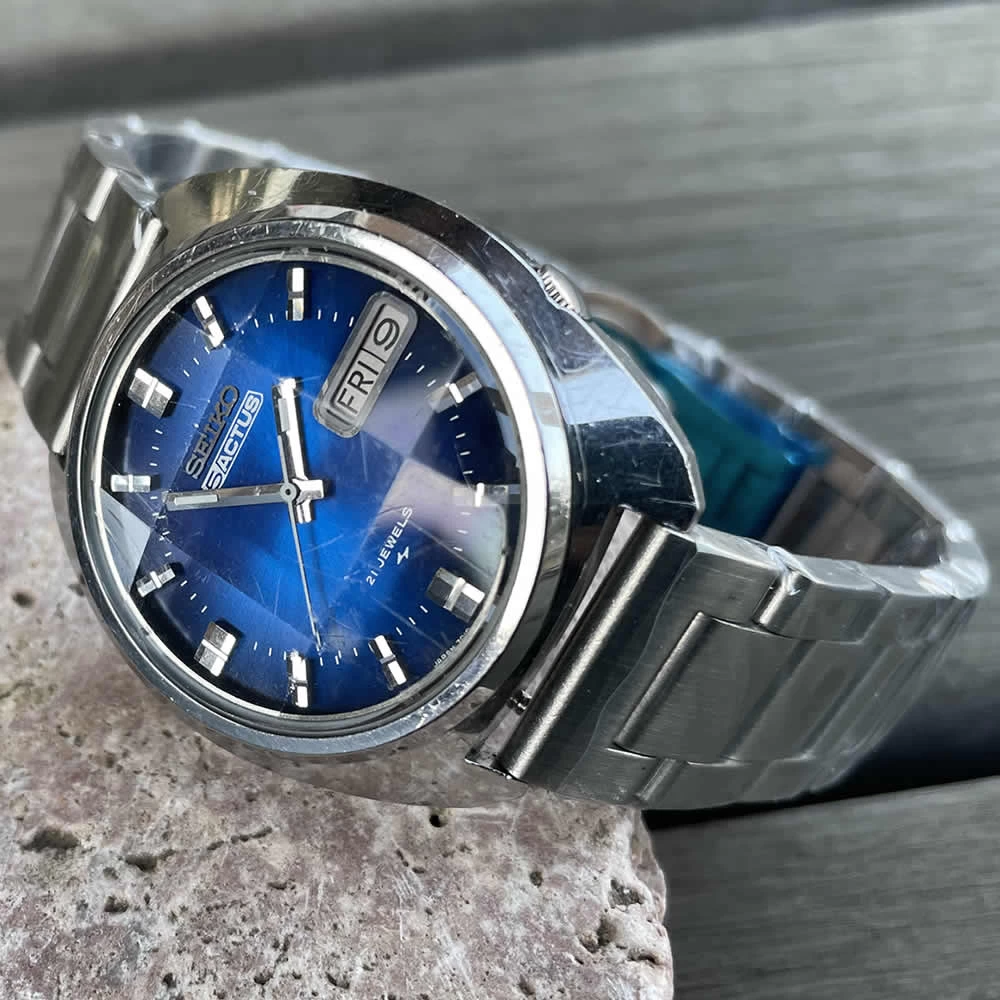 [OH completed] SEIKO/Seiko 5ACTUS/5 Actus 21 Stone Cal.7019 Caliber Mechanical Automatic Seikosha Kameido Factory/SS 1975 March Manufactured Product Operation Confirmed Cleaning/Case, Windshield, Antique Watch, Medium 3-Hand Stainless Steel Strap Watch 