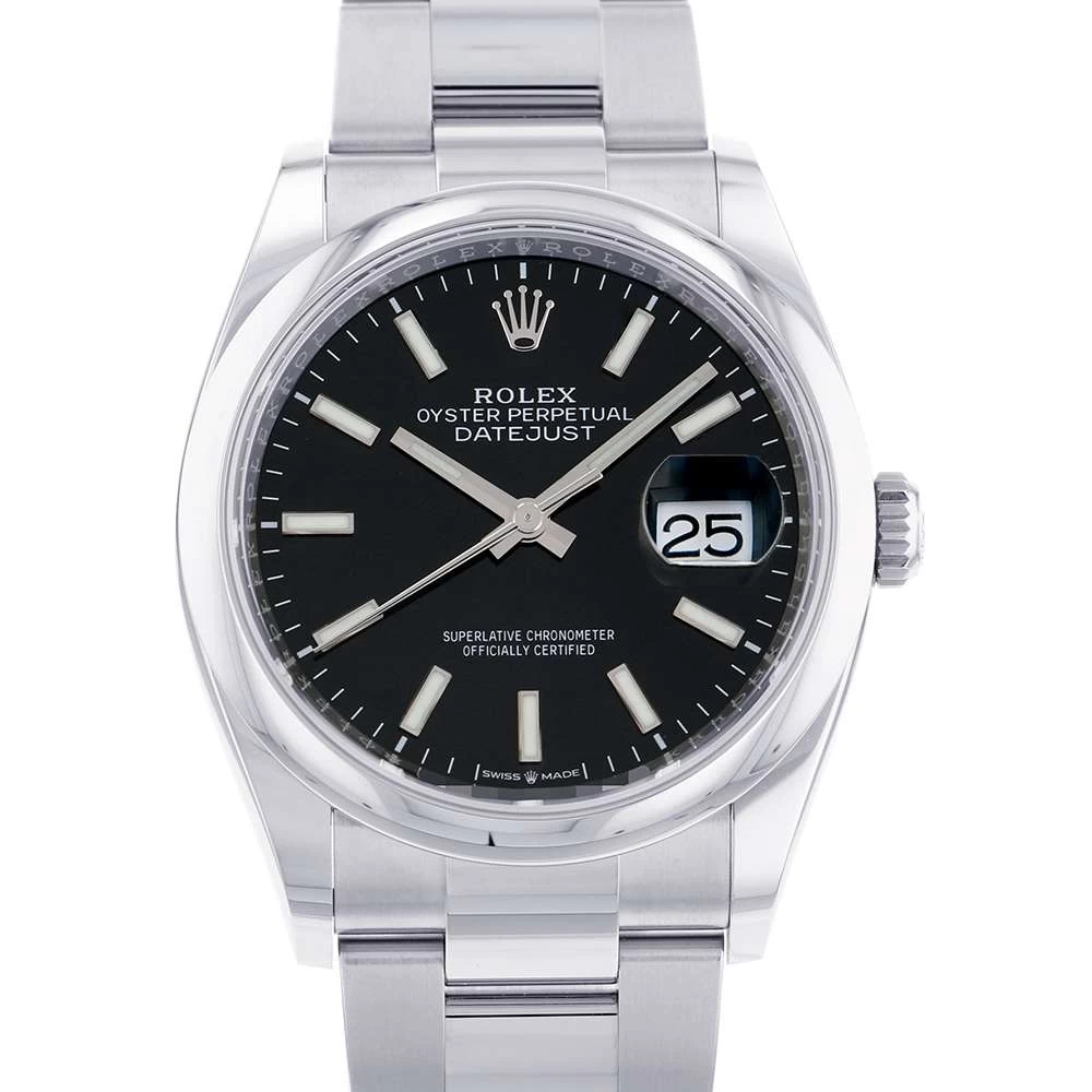 Rolex Datejust 36 Random Serial Roulette 126200 ROLEX BLACK DIAL ROLEX DATEJUST ROLEX